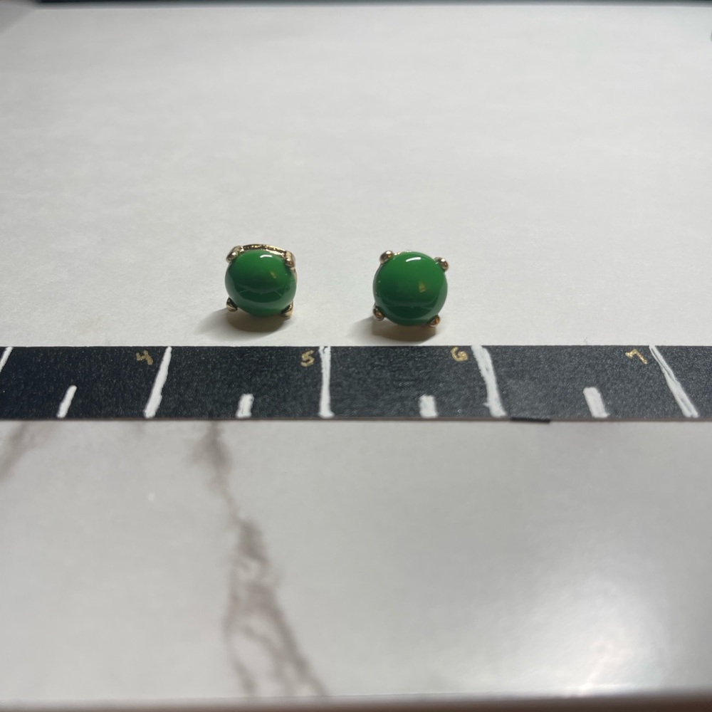 J crew Green Stud Earrings
